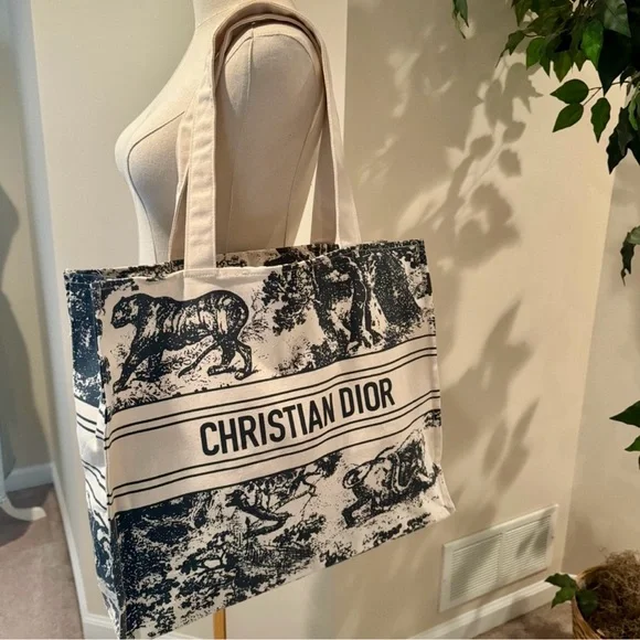 SOLD! Limited Edition Dior Canvas Tote - Picture 3 of 6